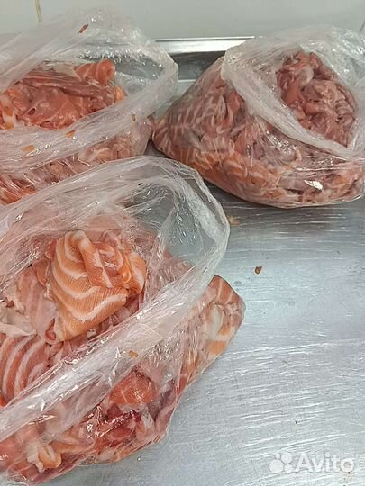 Лосось мякоть обрезь