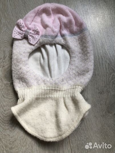 Шапка шлем для девочки 48 50
