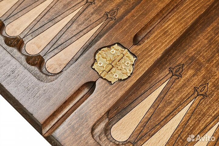 Шахматы и нарды резные Наира 50 х 50 см бук Армения 62479