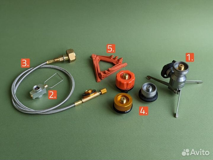 Переходники/адаптеры/заправки под цанговый баллон