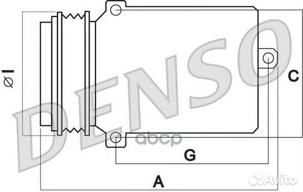 Компрессор кондиционера DCP05081 Denso