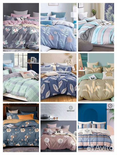 Постельное белье Евро плотное мягкое Boris