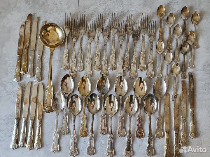 Столовый набор приборов LBL italy plated EP.zing