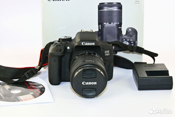 Canon EOS 750D/T6i 24.0MP цифрозеркалка Kit 18-55