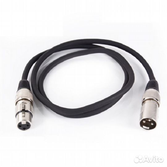 Кабель микрофонный XLR (m) - XLR (F) 2 метра