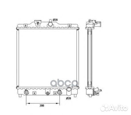 Радиатор honda Civic 10/91-02/01/ HR-V 1,6 16V