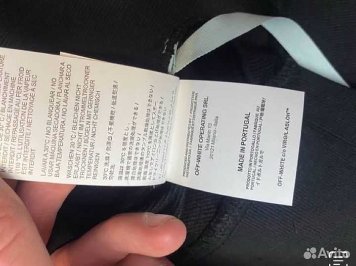 Худи off white caravaggio crowning черное S - XL