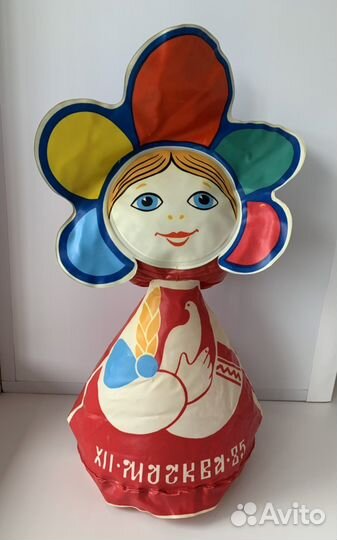 Игрушка Надувная СССР Катюша Фестиваль 1985 Москва