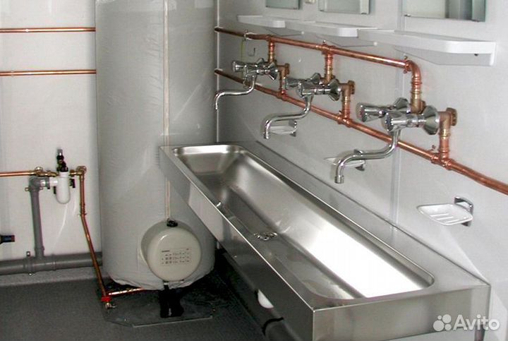 Бытовка с душем металлическая для юридических лиц