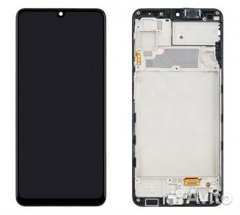 Дисплей Айсотка для Samsung Galaxy A22 черный Oem