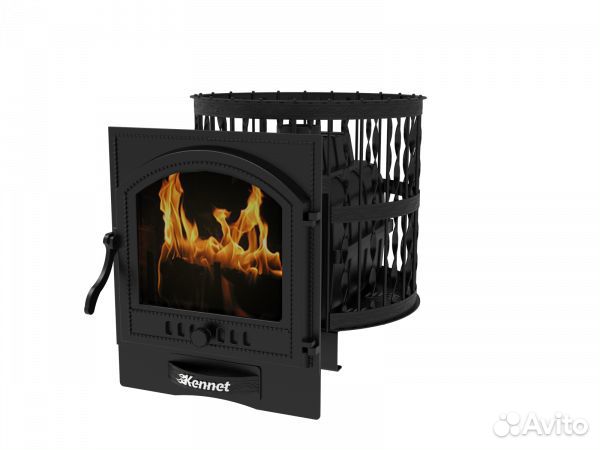 Печь банная Kennet Бастион 22 сетка ковка панорама