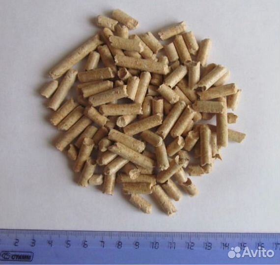 Пеллеты древесные, белые, 6мм