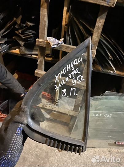 Форточка задняя правая hyundai elantra 1995г