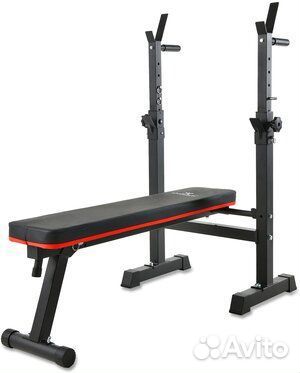 Скамья для жима со стойками и брусьями