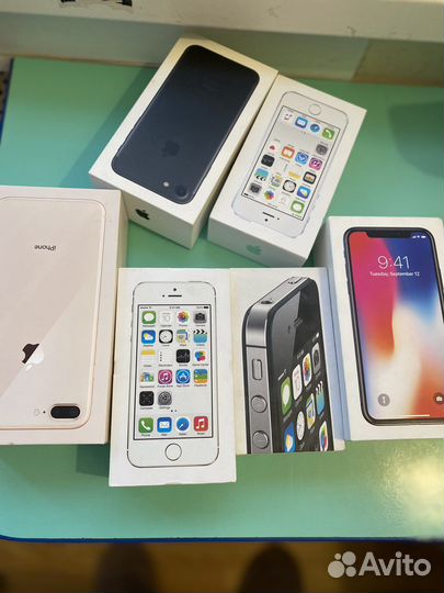 Коробки от iPhone 4s,5s, 7,8 plus