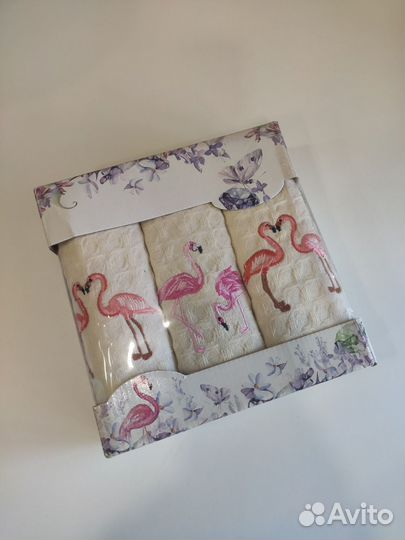 Набор полотенец 3 штуки в подарочной упаковке