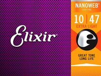 Струны на акустическую гитару Elixir nanoweb 11002