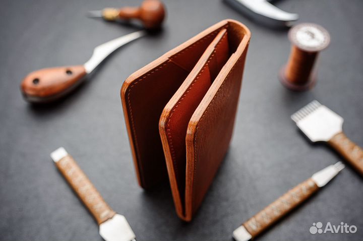 Кошелёк мужской натуральная кожа ручная работа