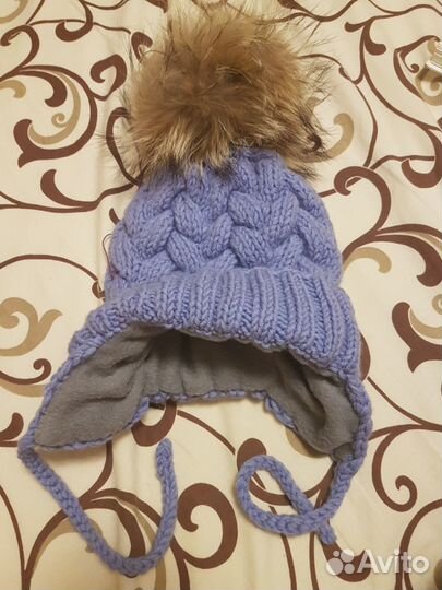 Комплект детский шапка шарф и варежки