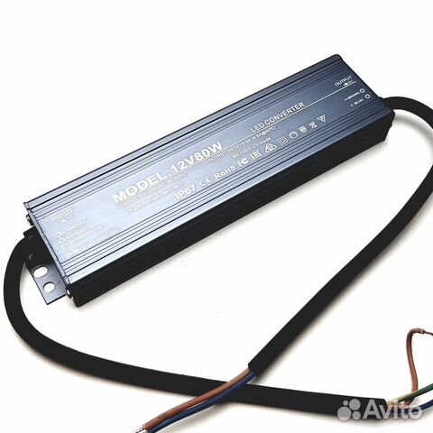 Блок питания 12V 80W IP67 Slim (SXL-80-12)