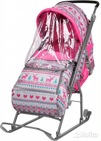 Детские санки с колесами