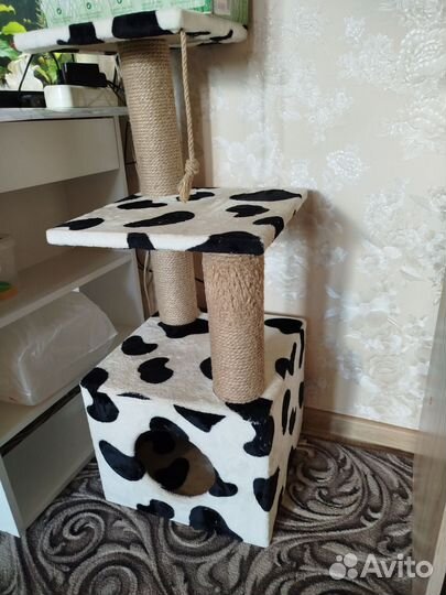 Домик для кошки с когтеточкой