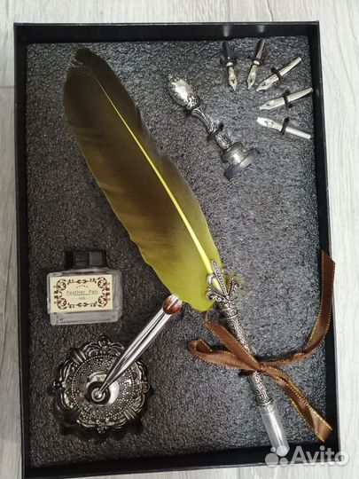 Набор для каллиграфии с жёлтым пером