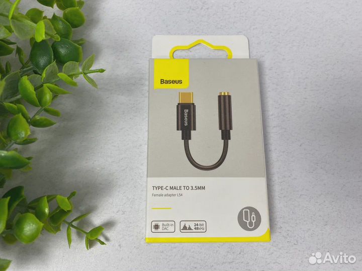 Переходник Baseus Male Female Type-C-3.5mm