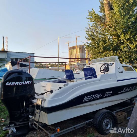 Neptun-500/mercury 80 4такт+прицеп