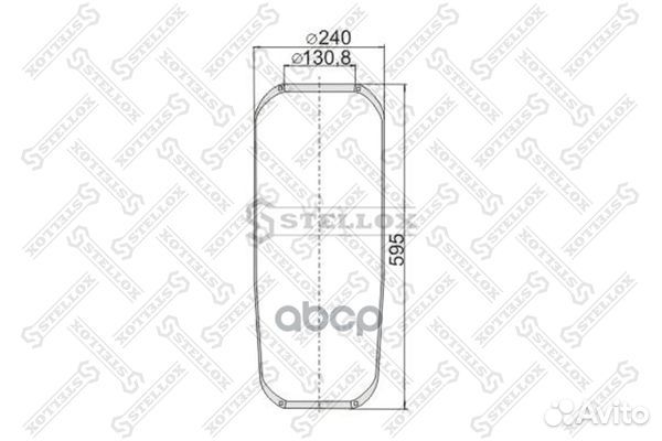 Пневмоподушки-камерыstellox 90-08730-SX Stellox