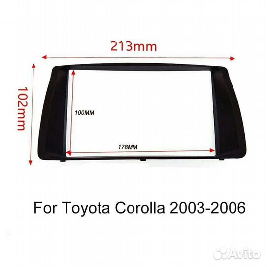Автомагнитола для Тойота Королла 2003-2006 7