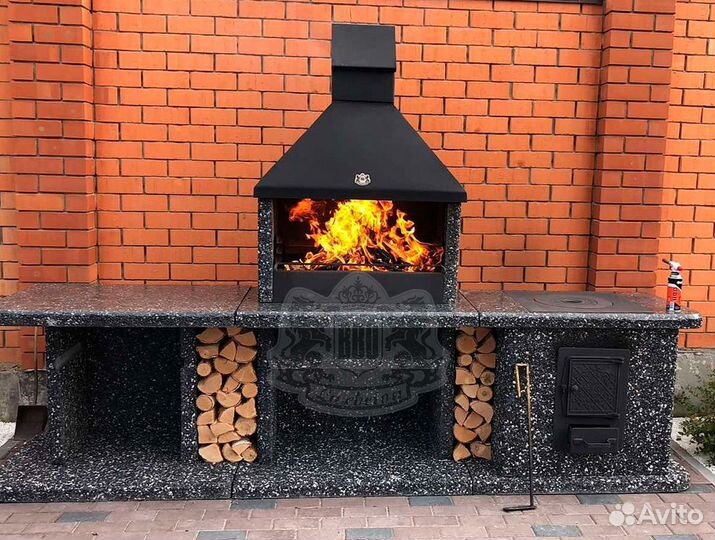 Барбекю зона с доставкой до участка