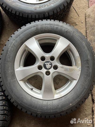 Колёса зимние R15 5x100 Skoda octavia