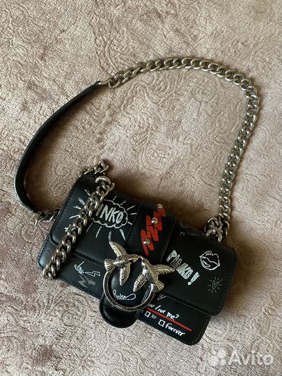 Сумка pinko кожа