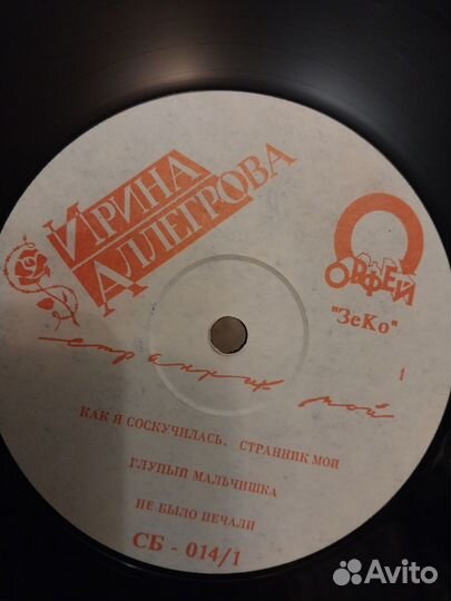 Пластинка Ирина Аллегрова 