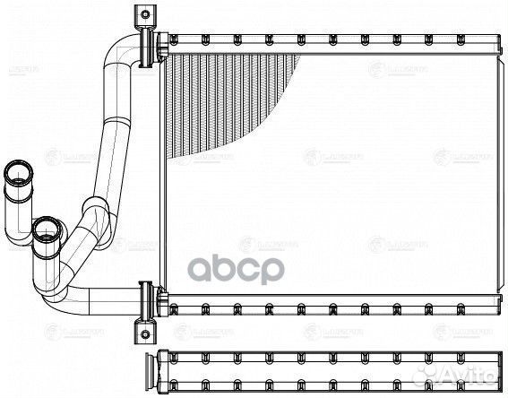 Радиатор отоп. для а/м Toyota Corolla (01) (LRh