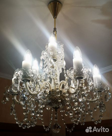 Люстра хрустальная Чехия