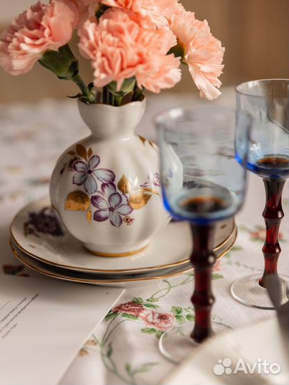 Ваза фарфор СССР лфз