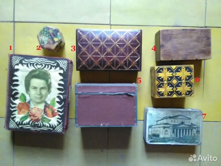 Коробки шкатулки винтаж СССР