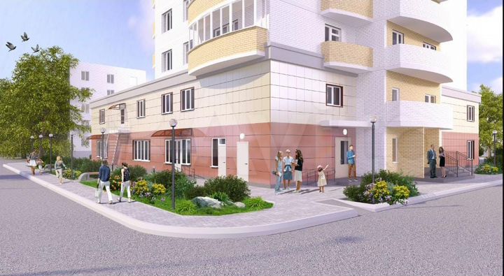 1-к. квартира, 66,2 м², 12/17 эт.