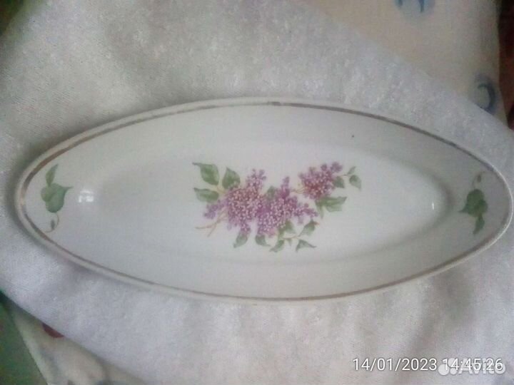 Блюдо фарфоровое дулево