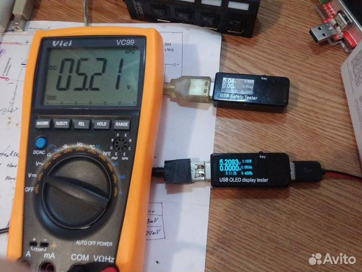 Светодиодный USB-тестер 128x64