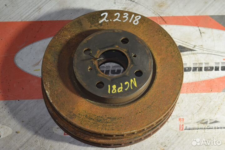 Тормозной диск перед c Toyota Sienta NCP81G 1NZ-FE