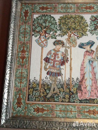 Французский гобелен замок Ла Манта