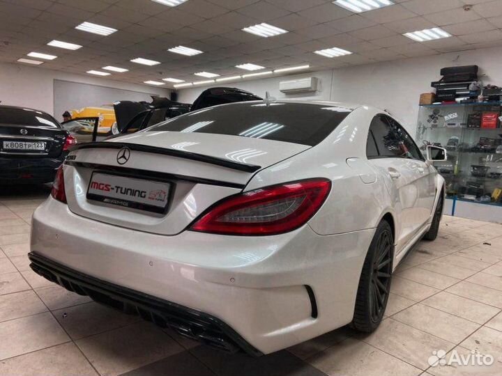Cпойлер на Mercedes CLS w218 Черный (Тайвань)