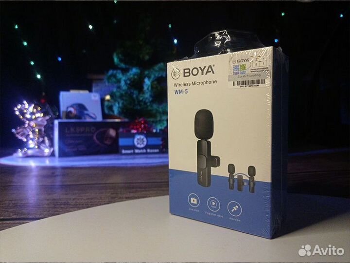 Беспроводной петличный микрофон boya