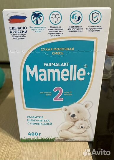 Смесь молочная Mamelle от 6 до 12 мес