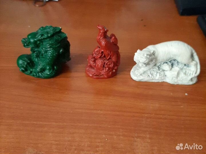 Дракон,тигр, птица,фигурки с феншуя