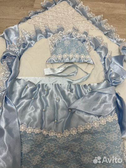 Зиминий конверт и одеяло на выписку