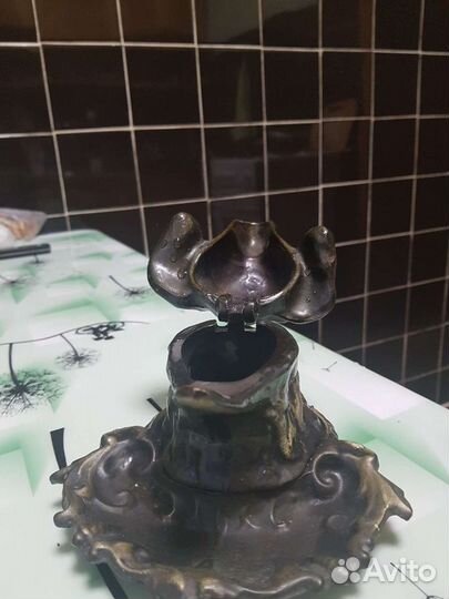 Чернильница СССР, можно пепельница. Силумин